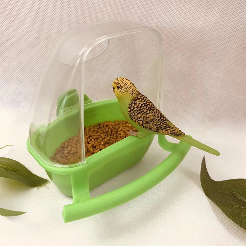 Compact Bird Feeder for Birds and Parrots | Durable Non-Automatic Plastic Feeder