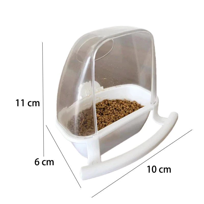 Compact Bird Feeder for Birds and Parrots | Durable Non-Automatic Plastic Feeder