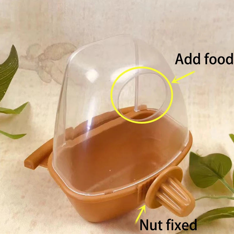 Compact Bird Feeder for Birds and Parrots | Durable Non-Automatic Plastic Feeder