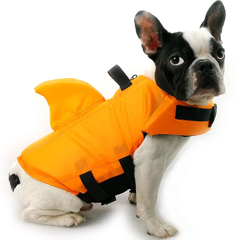 SharkGuard: Summer Dog Life Vest - Stylish Safety for Swimtime! - PetPlanet