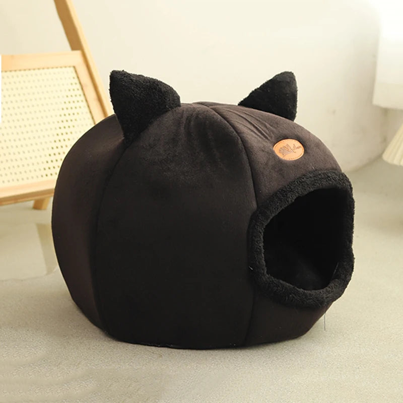 Winter Warm Cat House with Non-Slip Bottom