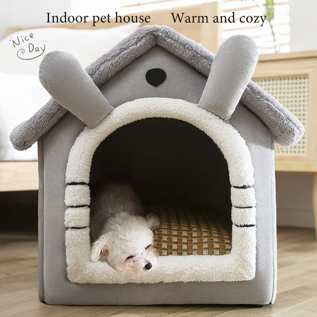 Foldable Pet Sleeping Bed for Cats & Dogs