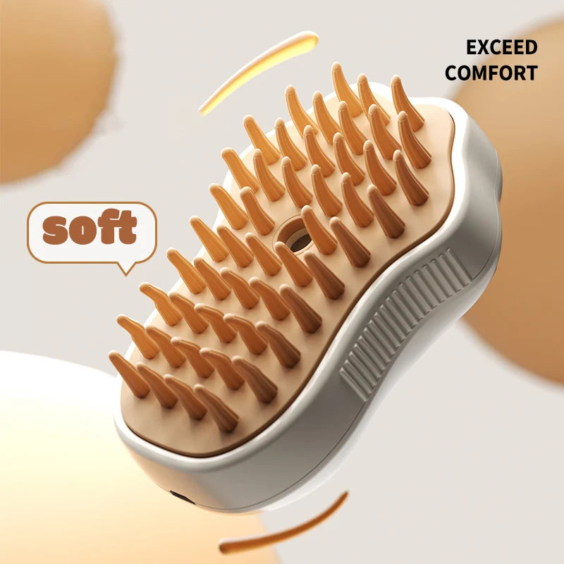 Spray Grooming Brush for Cats - 3-in-1