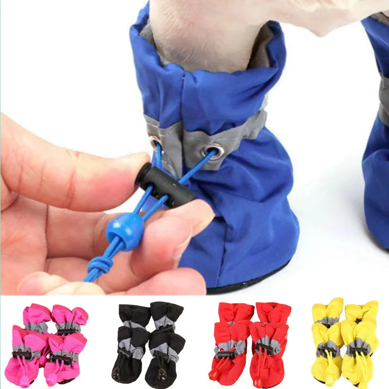 Waterproof Dog Shoes – Anti-Slip Rain Boots for Small Dogs and Cats