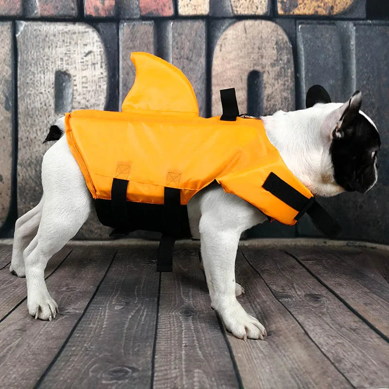 SharkGuard: Summer Dog Life Vest - Stylish Safety for Swimtime! - PetPlanet