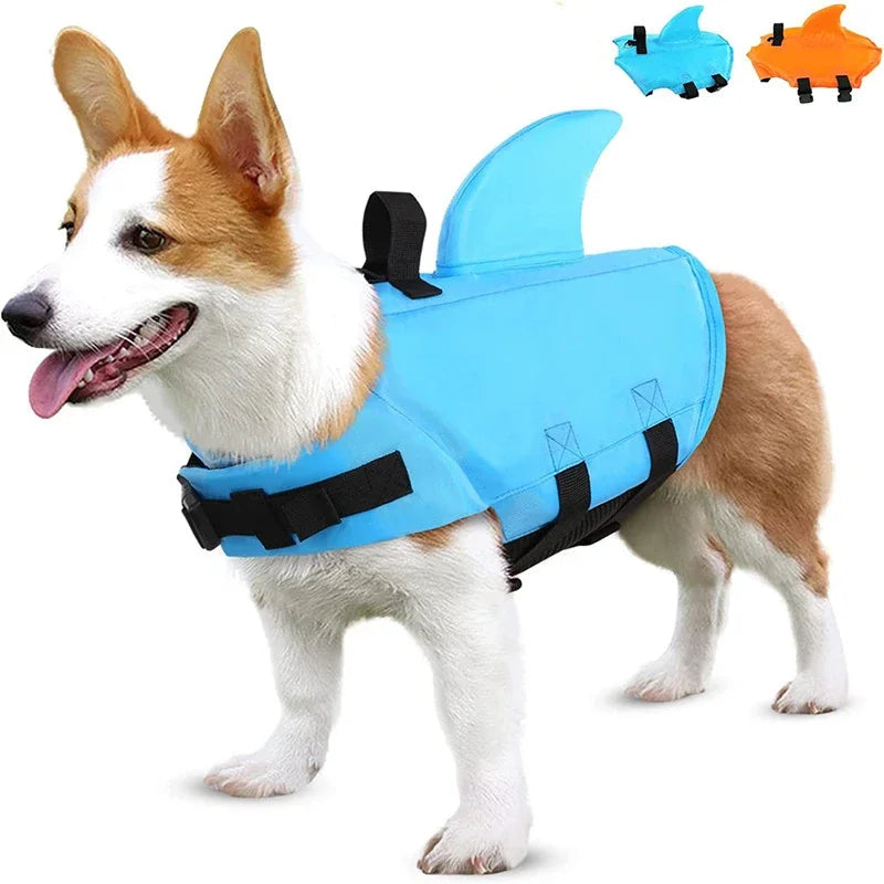 SharkGuard: Summer Dog Life Vest - Stylish Safety for Swimtime! - PetPlanet