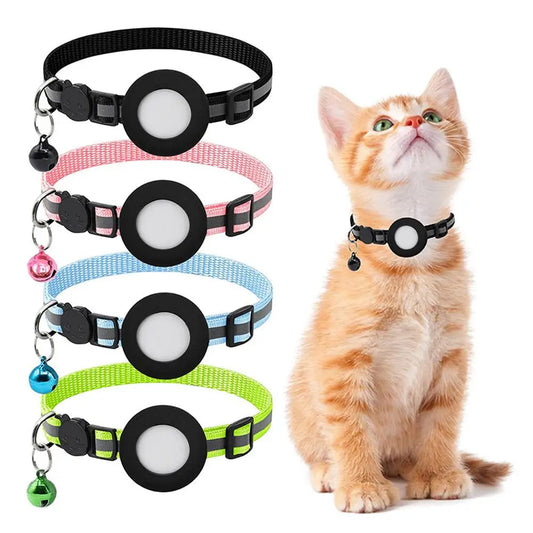 Cute Reflective Pet GPS Tracker with Bell - Anti-Loss Collar - PetPlanet