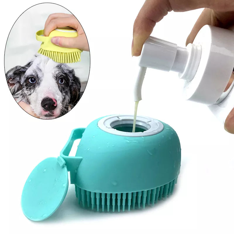 Soft Silicone Bath Brush for Pets (Dogs and Cats) - PetPlanet