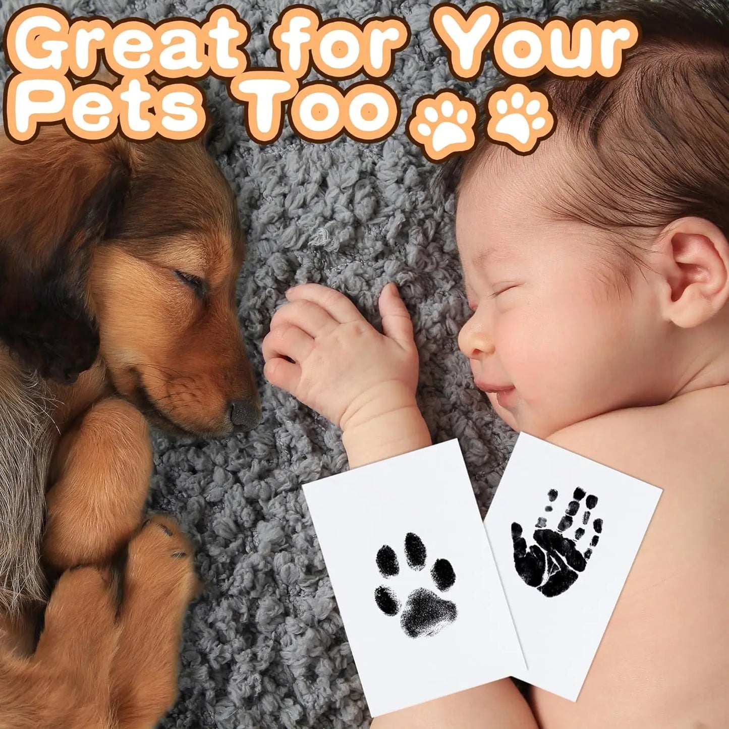 Paw Print Ink Pad Kit – DIY Keepsake for Dogs & Cats