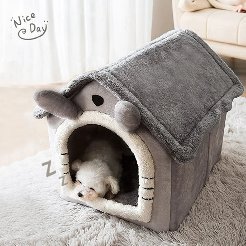 Foldable Pet Sleeping Bed for Cats & Dogs