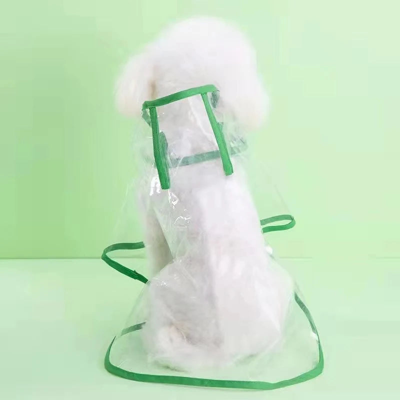 Transparent Dog Raincoat - Transparent Hooded Waterproof Jacket for Dogs - PetPlanet