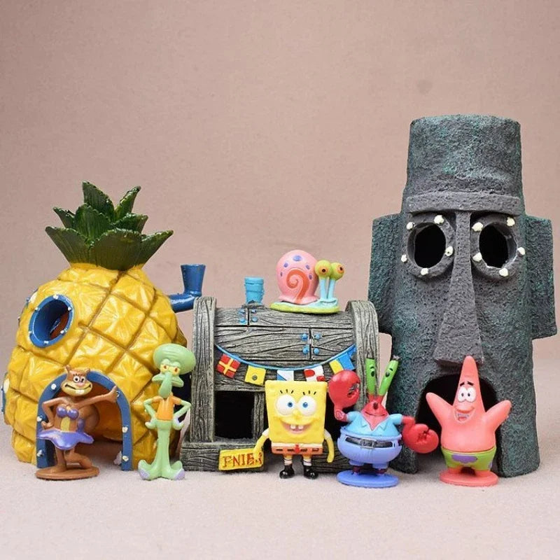 SpongeBob Aquarium Decoration Figures - PetPlanet